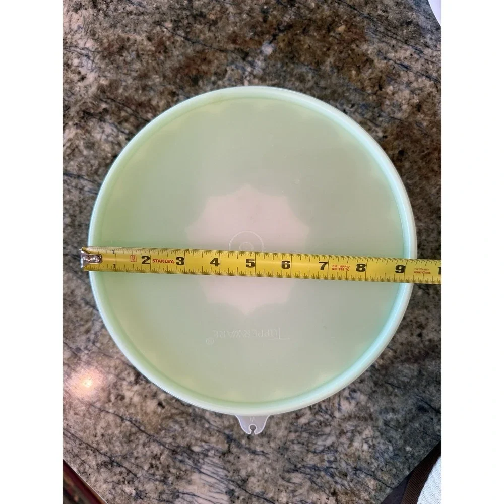 Tupperware 3‎ piece Jel-N-Serve Jello Mold Ice Ring Easter Green Color 1201